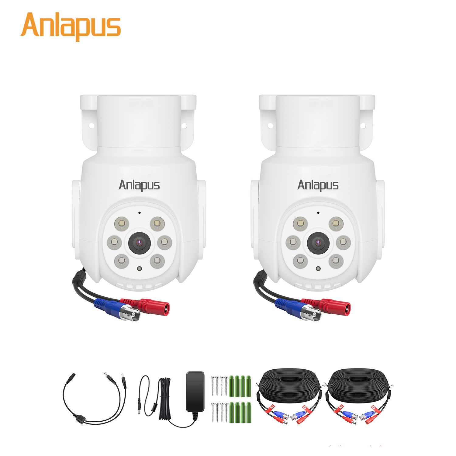 Home Security Monitoring System - Anlapus 5MP Kamery Bezprzewodowe Obrotowe z