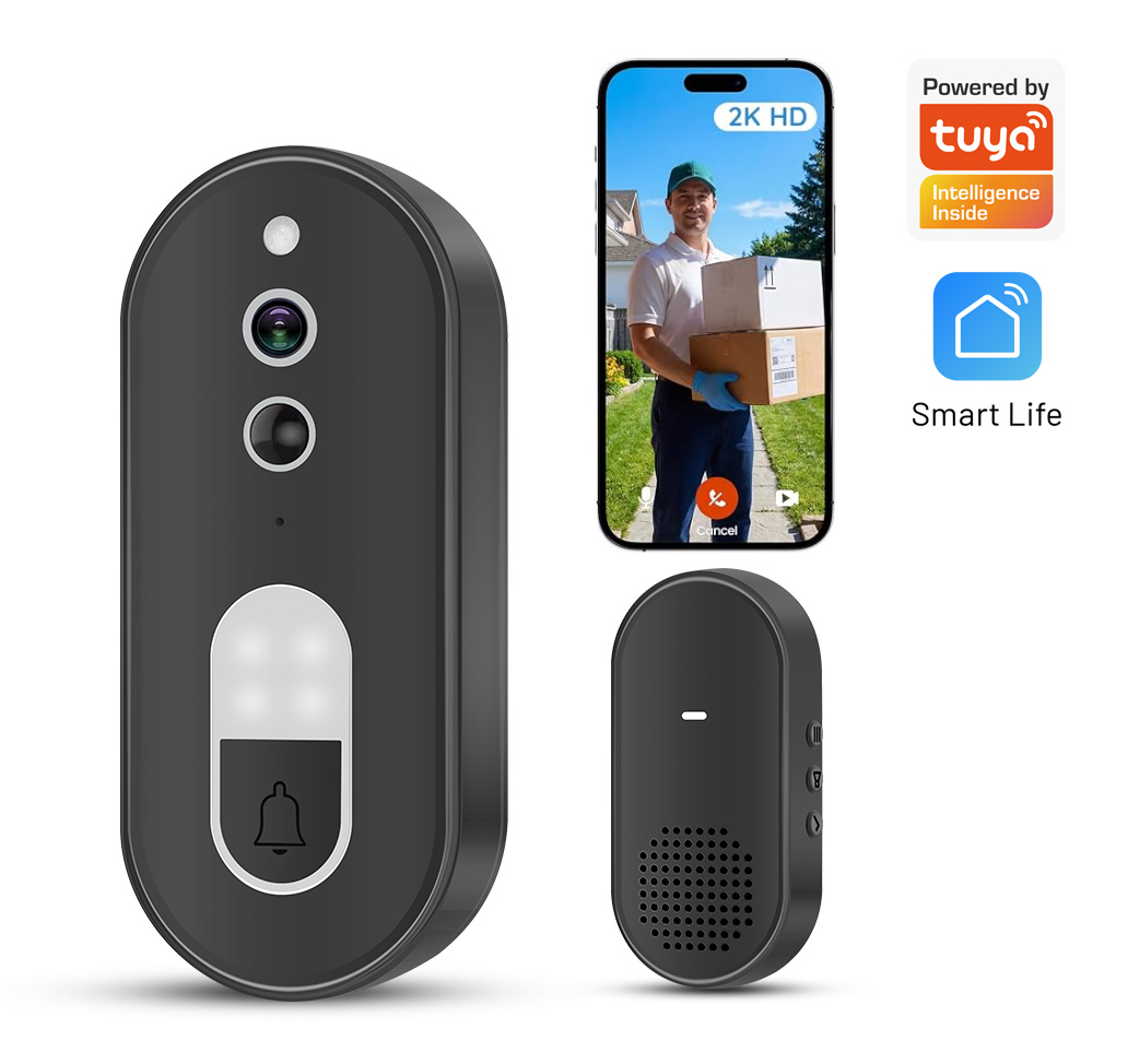 Home Security La - Tuya 1080P HD Bezprzewodowy Wideodomofon WiFi