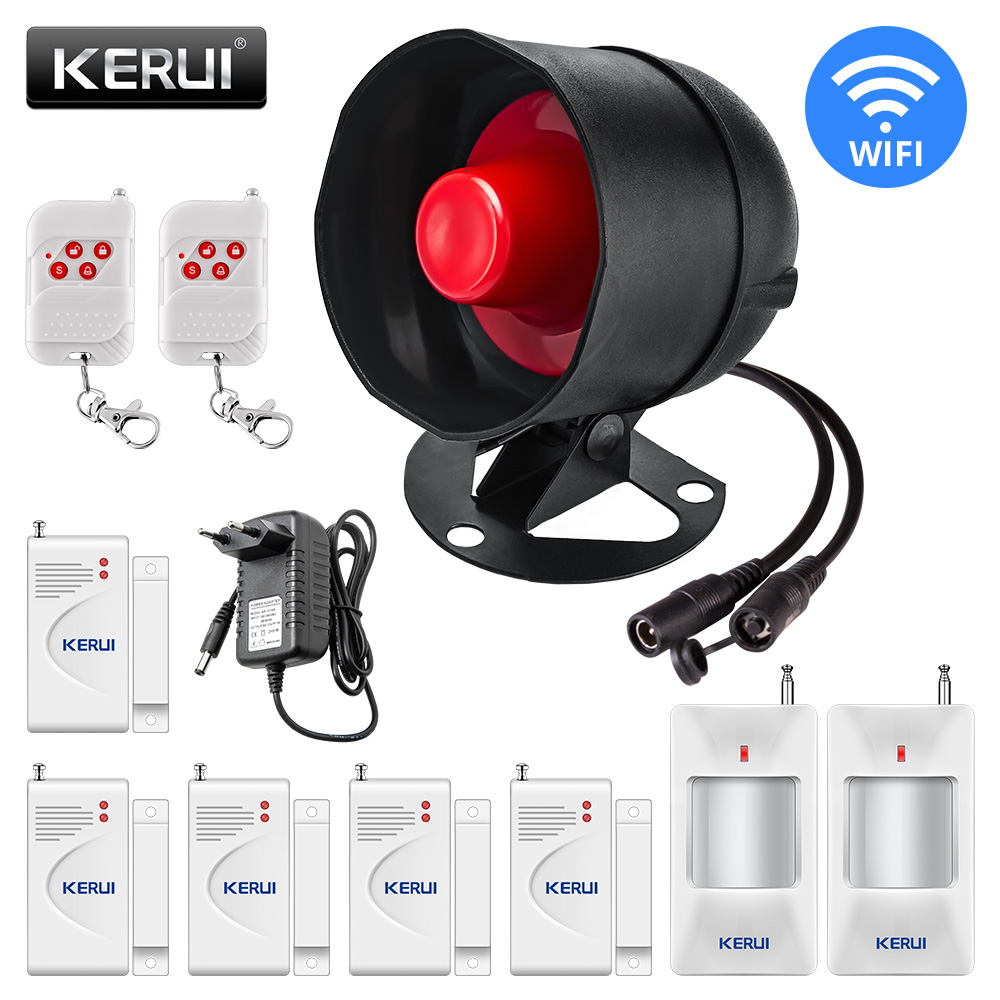 Home Security Zones - KERUI Tuya inteligentne WIFI bezprzewodowy zestaw