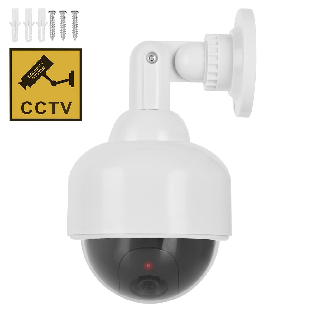 Home Security Lights Outdoors - Fałszywa kamera wodoodporna, realistyczna atrapa kamery