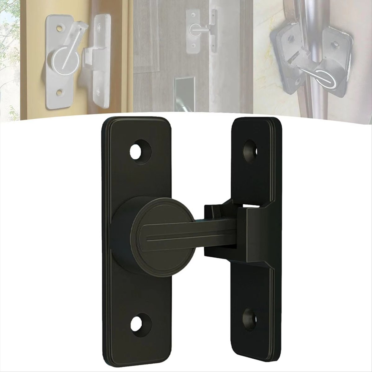 Home Security Door Reinforcement Lock - A72P Zabezpieczenie do drzwi 90 stopni,
