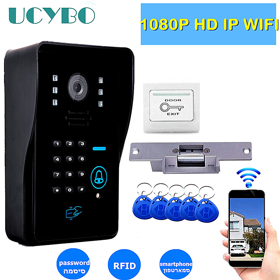 Home Security Kit With Camera - IP wideodzwonek wifi kamera domofon 1080p