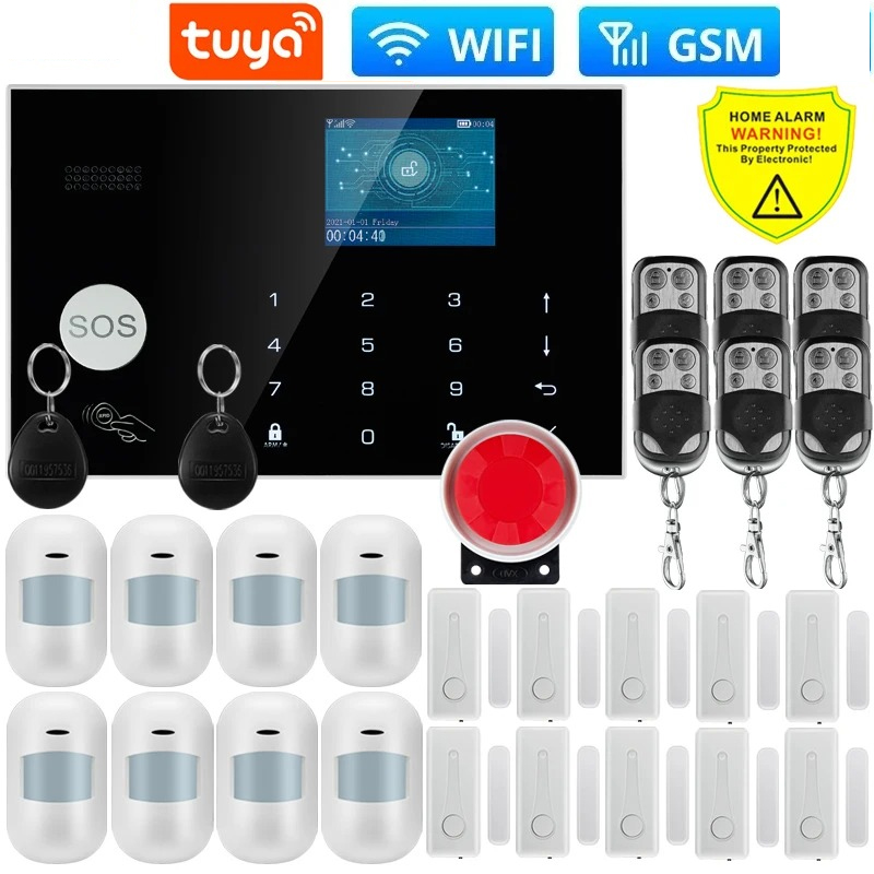 Home Security Zones - System alarmowy W7B bezprzewodowy/przewodowy do inteligentnego