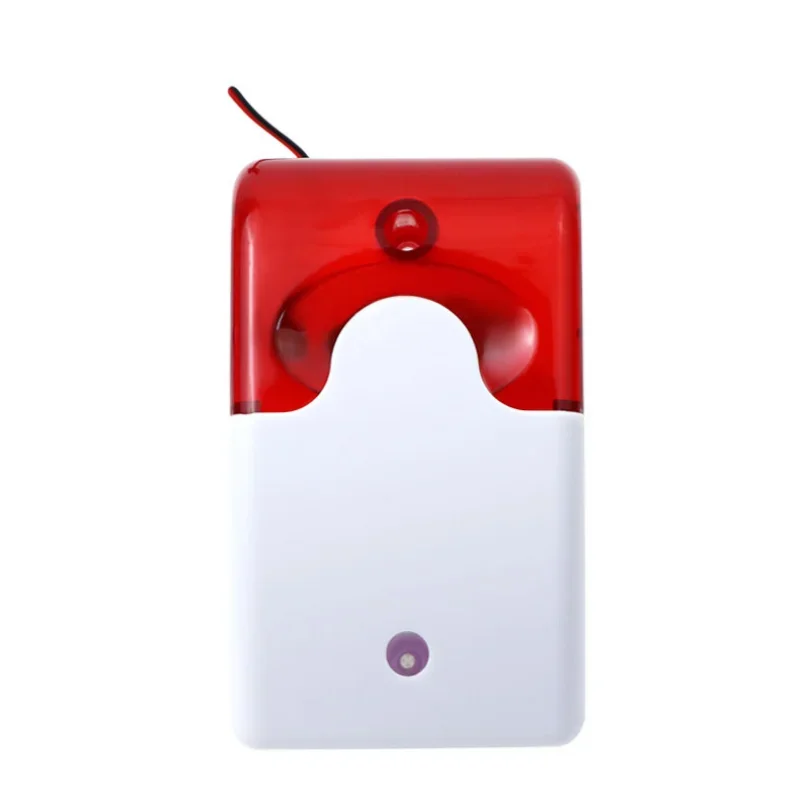 Home Security Zones - Przewodowa syrena stroboskopowa, wytrzymała, 12V, alarm