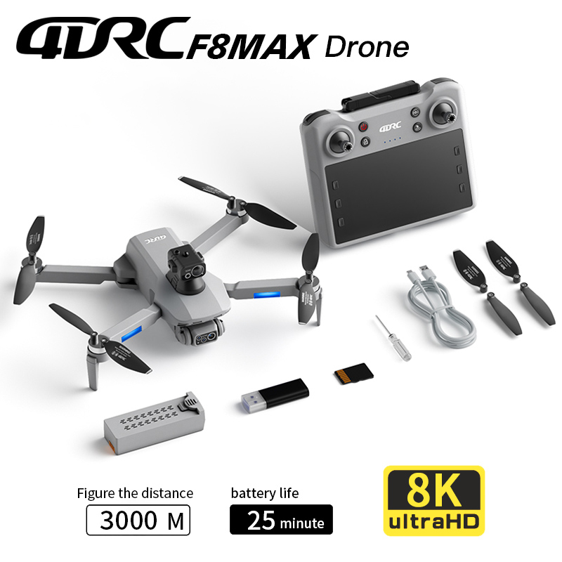 Home Security Cameras Outdoor - Dron F8 MAX GPS Profesjonalny z