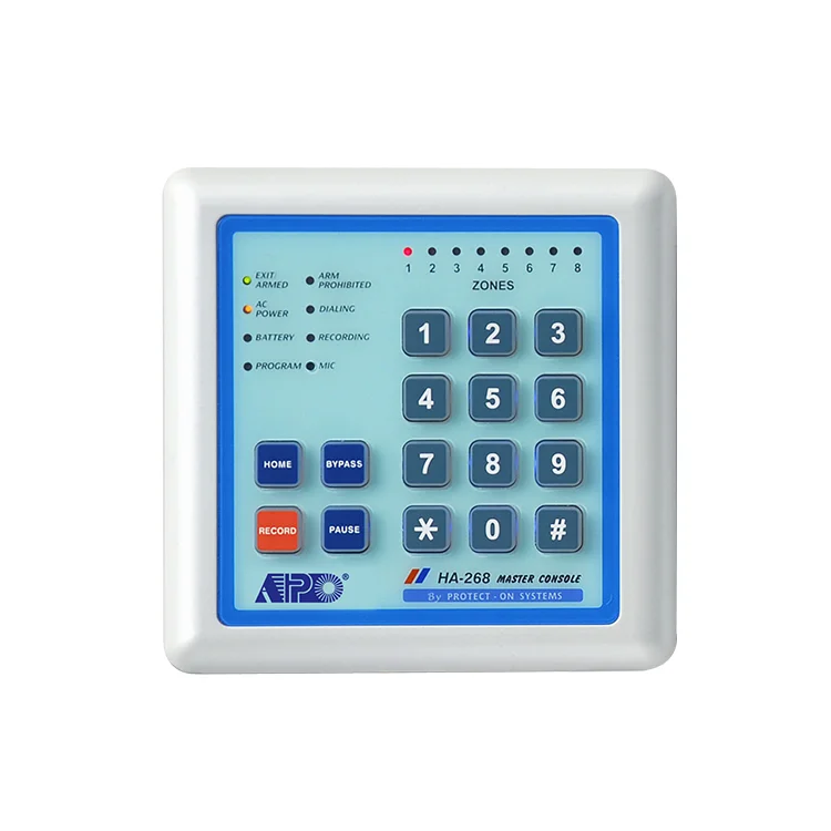 Home Security Zones - Panel sterowania alarmem domowym z 8