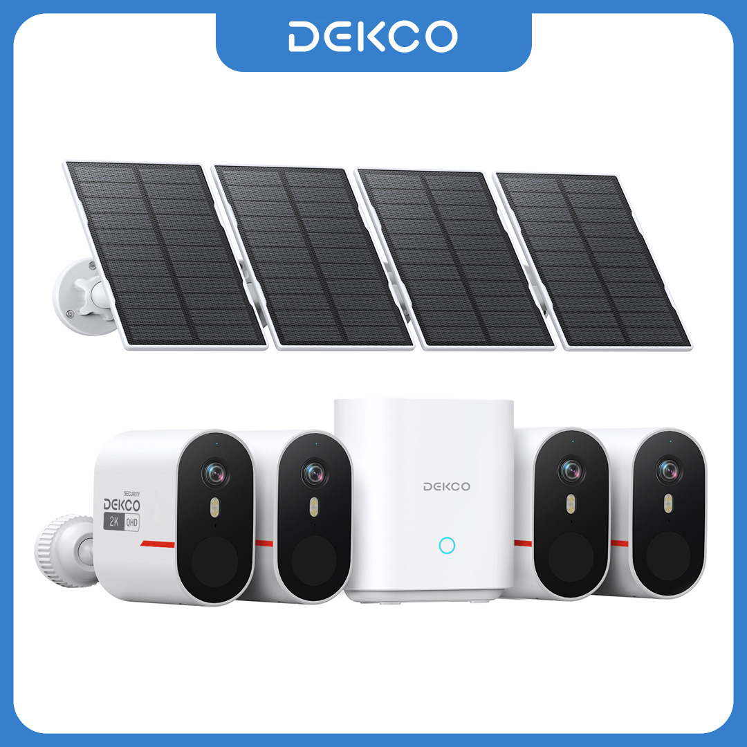 Home Security Kit With Camera - System kamer solarnych Dekco 3MP WiFi,