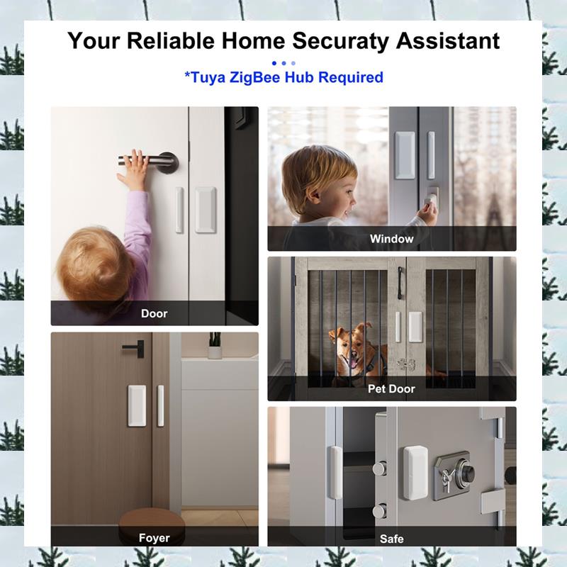 Home Security Door - Czujnik otwarcia drzwi/okna ABLG Tuya Zigbee,