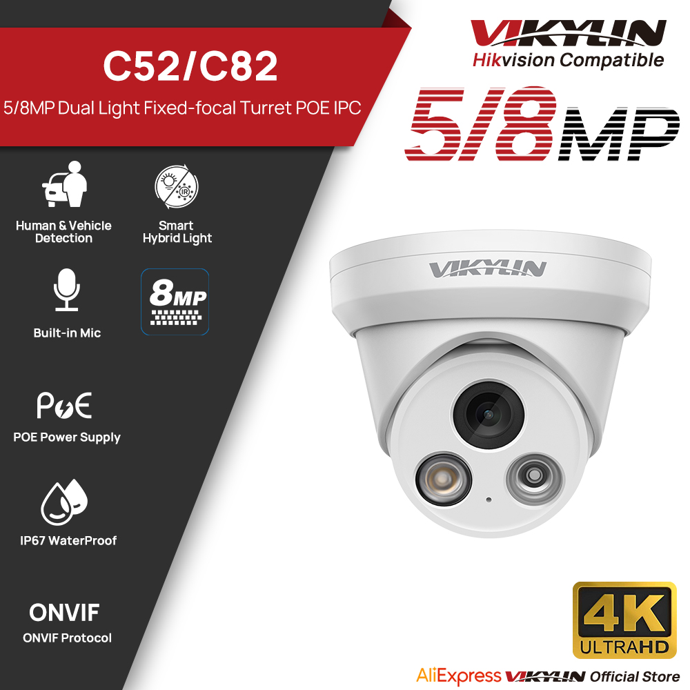 Kamera IP VIKYLIN 5/8MP 4K z p – Home Security Lights Outdoors recenzja i cena