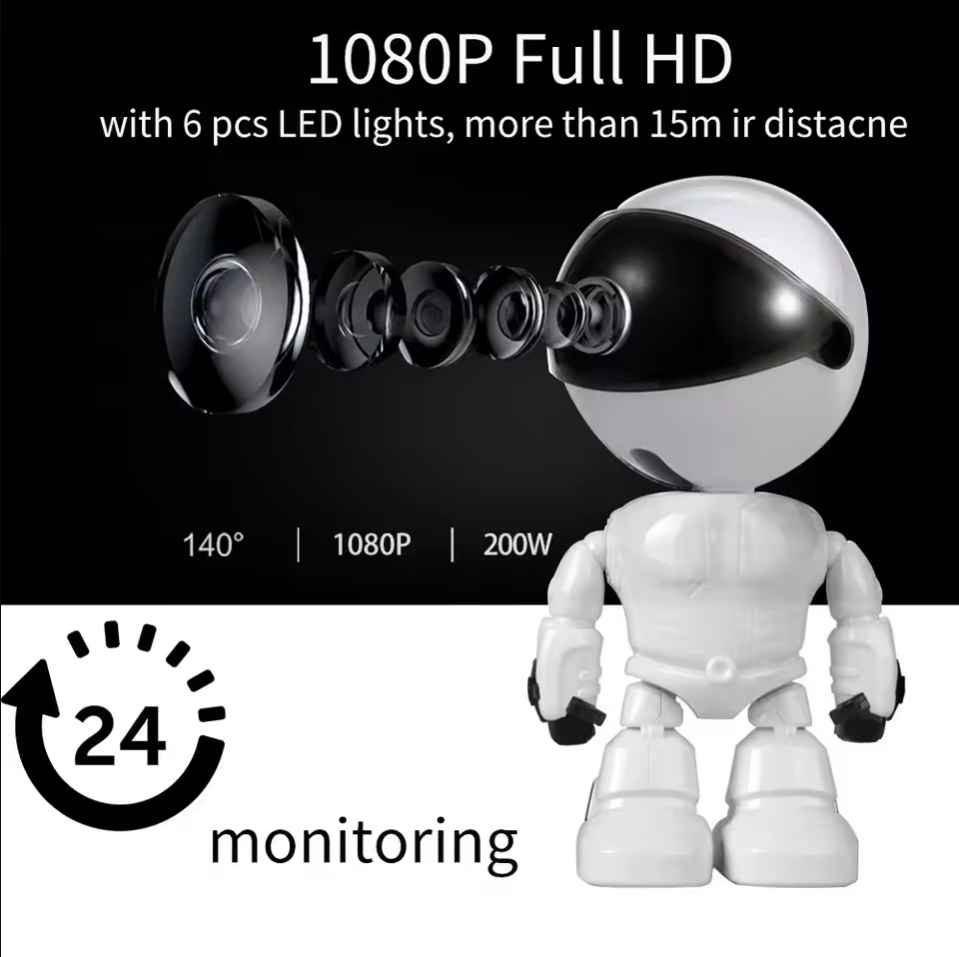 Inteligentna kamera IP WiFi 10 – Home Security Robot recenzja i cena
