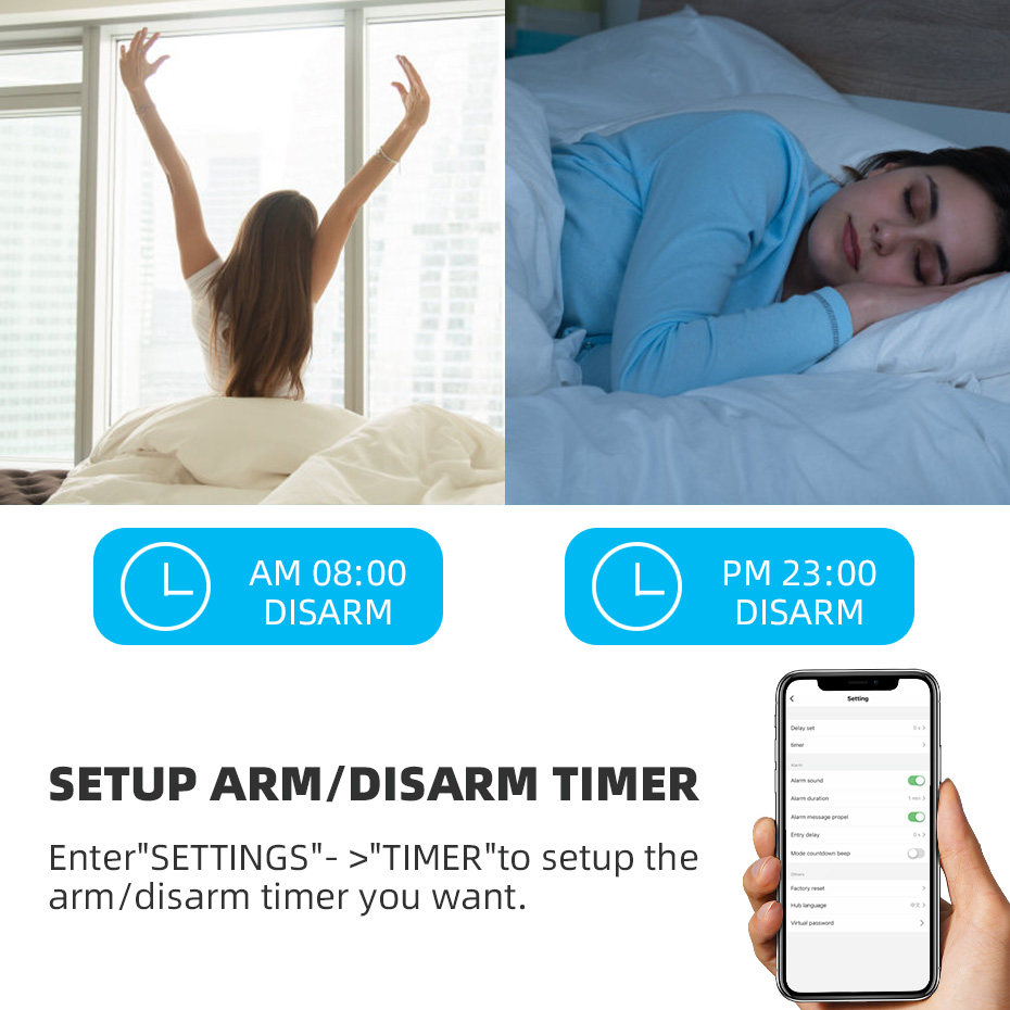 KERUI Tuya inteligentne WIFI b – Home Security Zones recenzja i cena