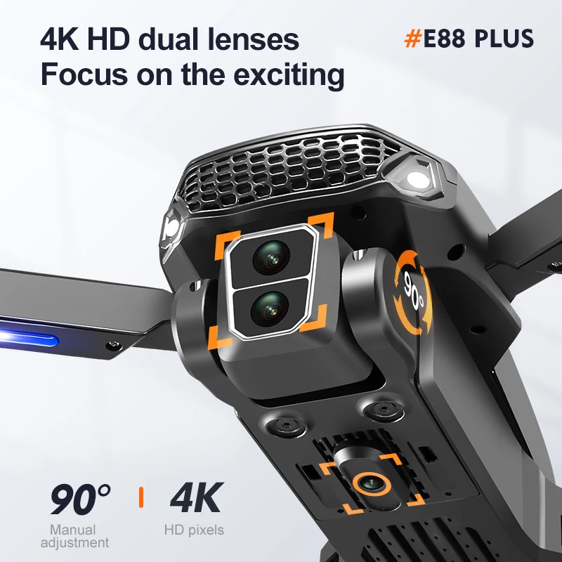 Nowy dron E88 Plus Quadcopter: – Home Security Cameras Outdoor recenzja i cena