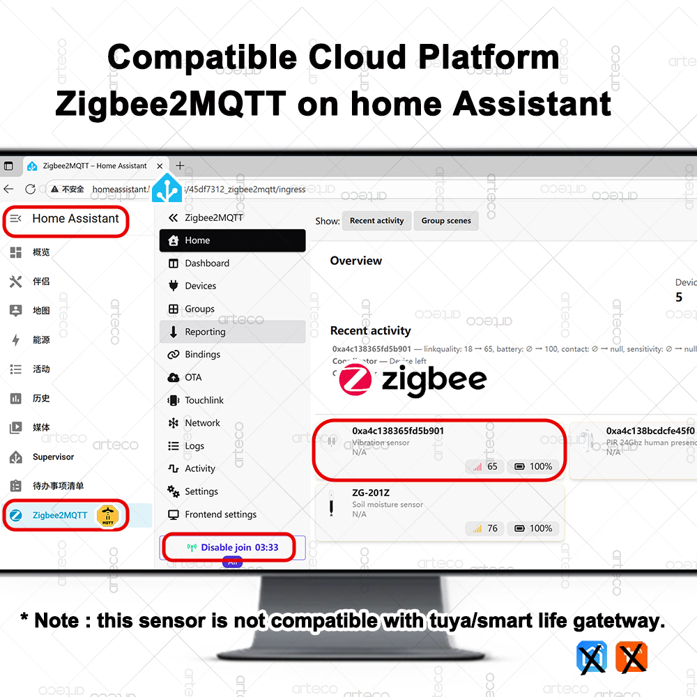 Inteligentny czujnik wibracji  – Home Security Home Assistant recenzja i cena