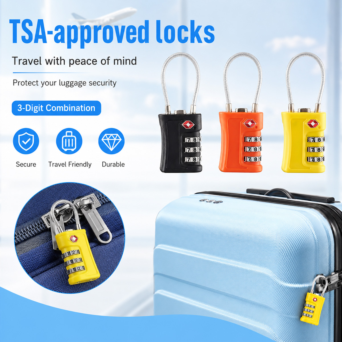 Zamek do bagażu zatwierdzony p – Home Security Locks recenzja i cena