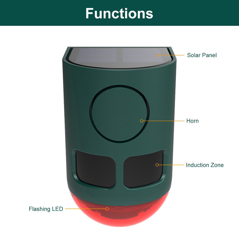 Solarny alarm zewnętrzny z czu – Home Security Lights Outdoors recenzja i cena
