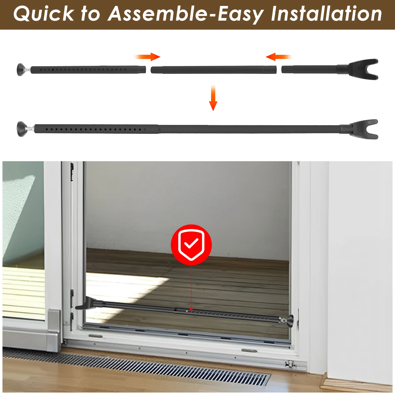 Przesuwana blokada do drzwi pr – Home Security Door Reinforcement Lock recenzja i cena