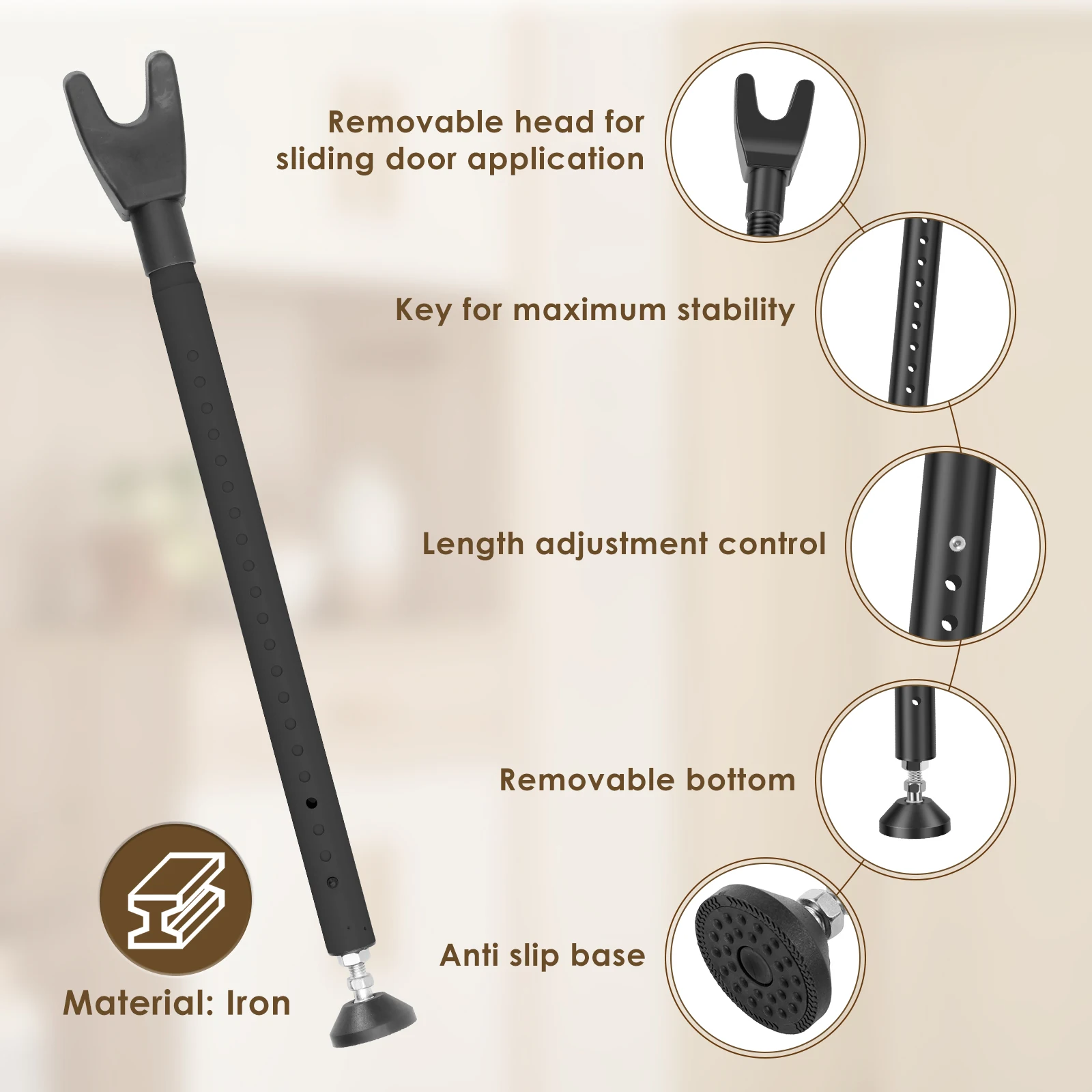 Przesuwana blokada do drzwi pr – Home Security Door Reinforcement Lock recenzja i cena