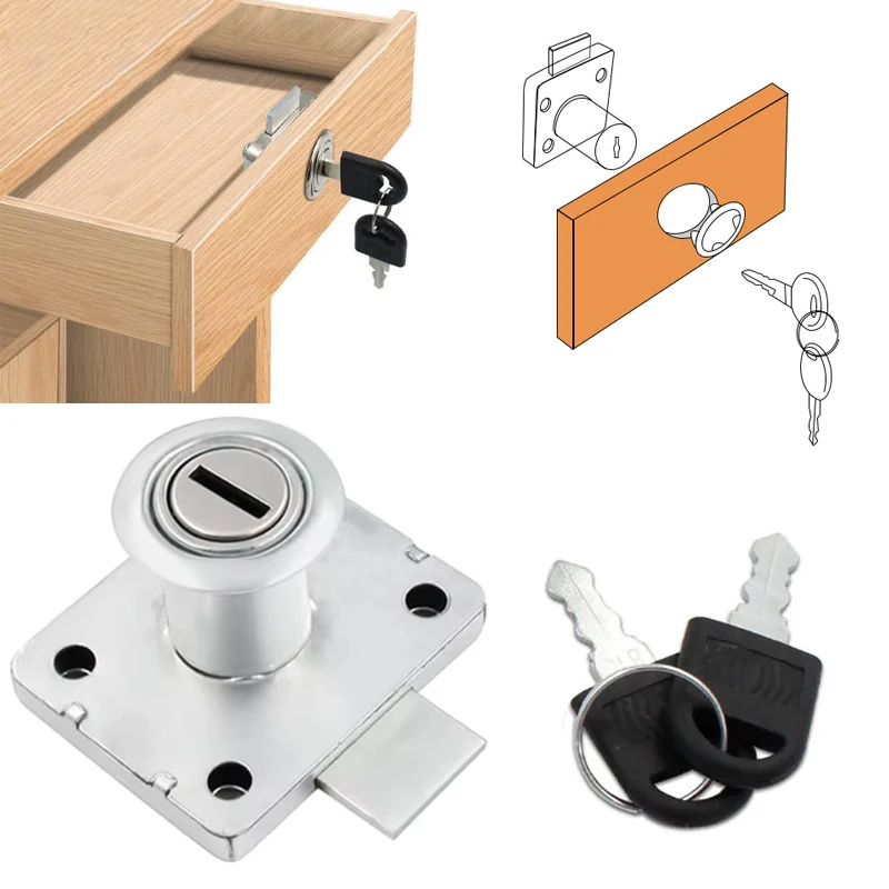 Zamek do szuflady z kluczem, d – Home Security Door Reinforcement Lock recenzja i cena