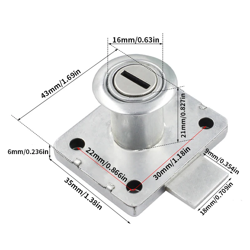 Zamek do szuflady z kluczem, d – Home Security Door Reinforcement Lock recenzja i cena