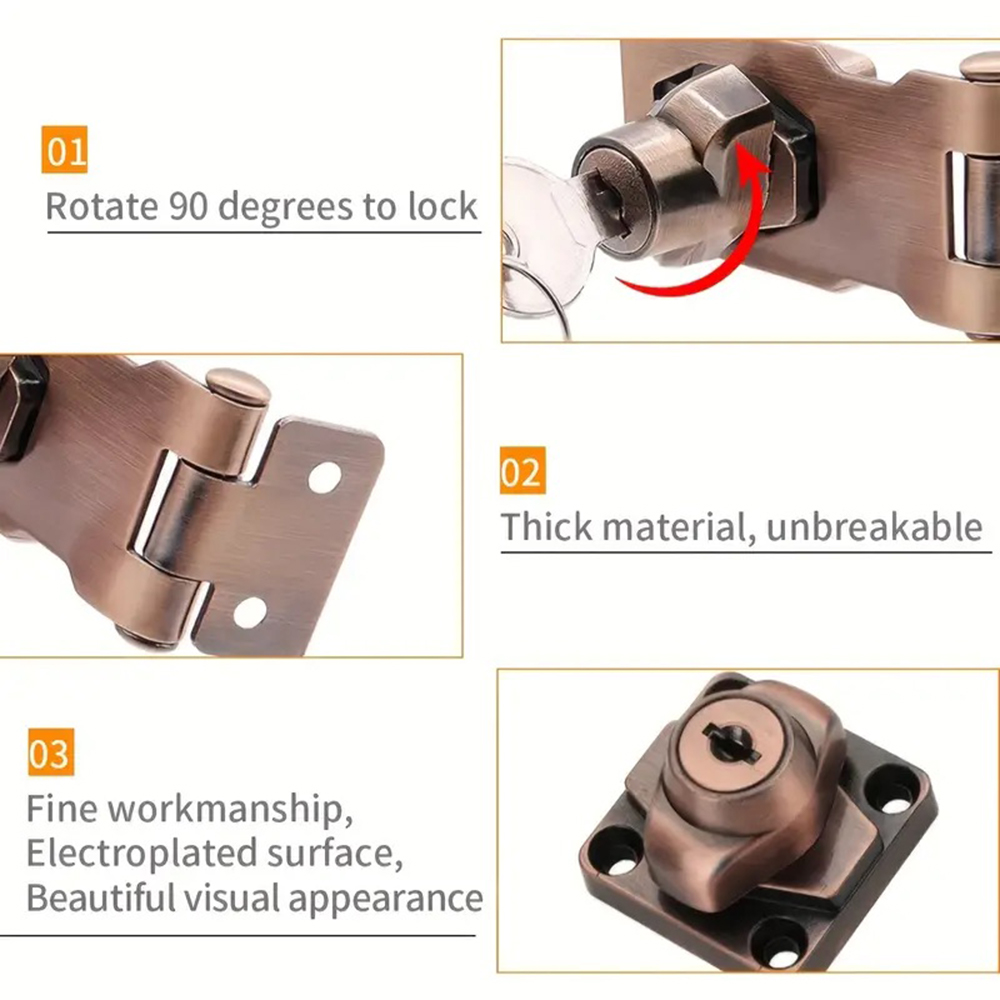 Zatrzask zatrzaskowy Wytrzymał – Home Security Door Reinforcement Lock recenzja i cena