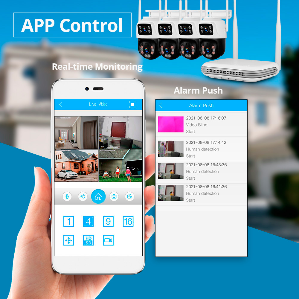 KERUI Wodoodporny 6MP HD Bezpr – Home Security Kit With Camera recenzja i cena