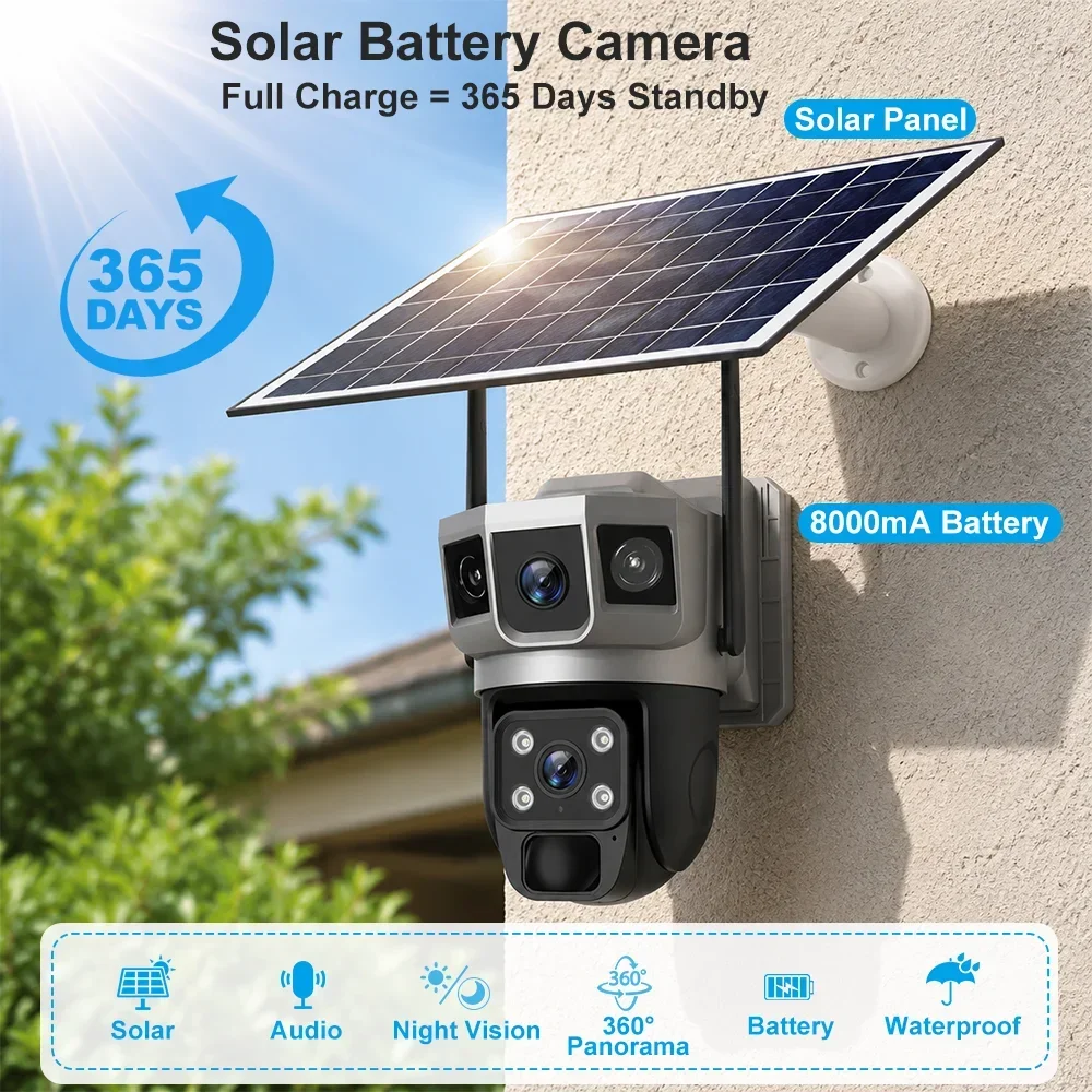 Kamera V380 4K z trzema ekrana – Home Security La recenzja i cena