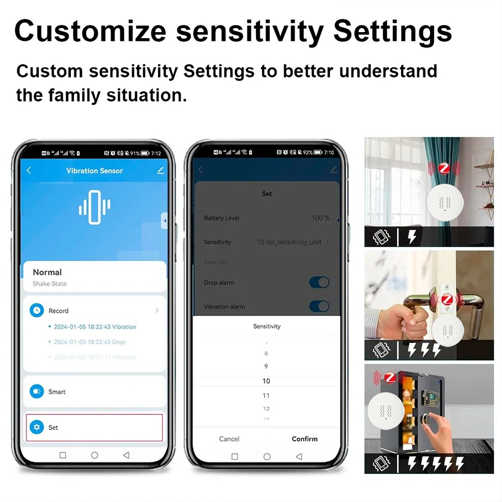 Inteligentny czujnik wibracji  – Home Security Home Assistant recenzja i cena