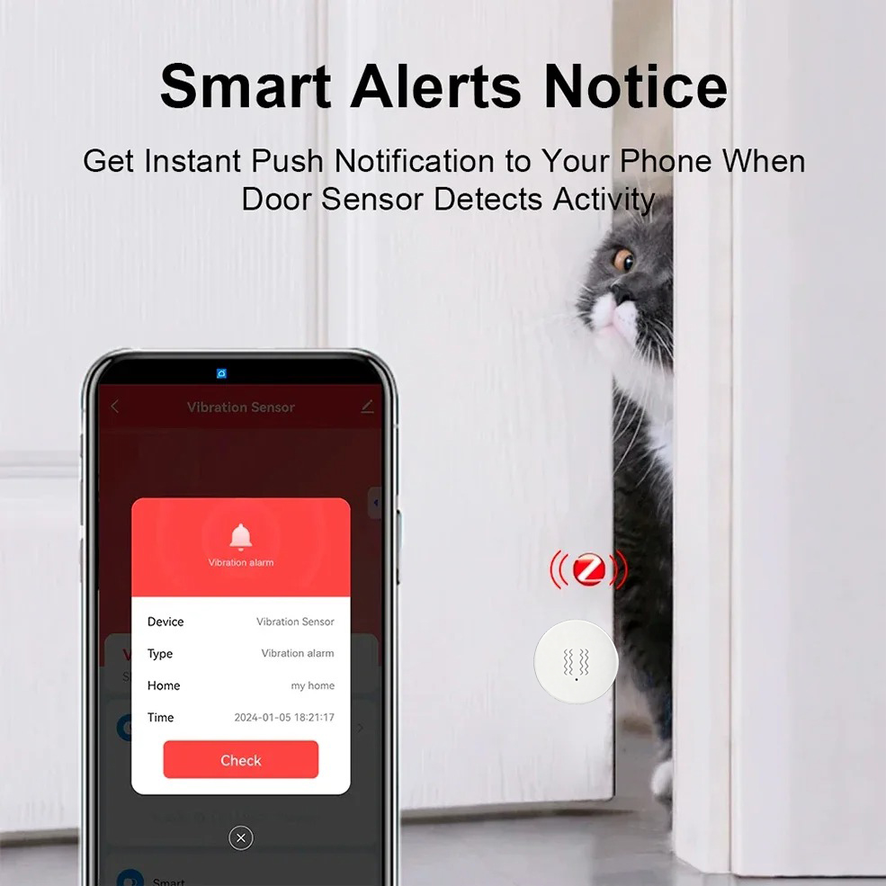 Inteligentny czujnik wibracji  – Home Security Home Assistant recenzja i cena