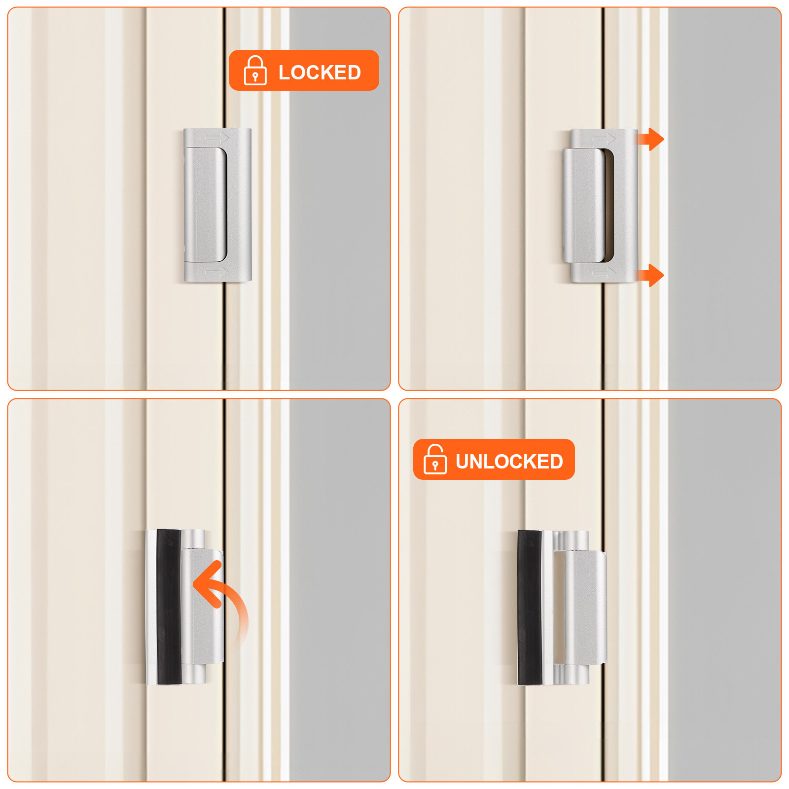 2 szt. Wzmocniony zamek do drz – Home Security Door Reinforcement Lock recenzja i cena