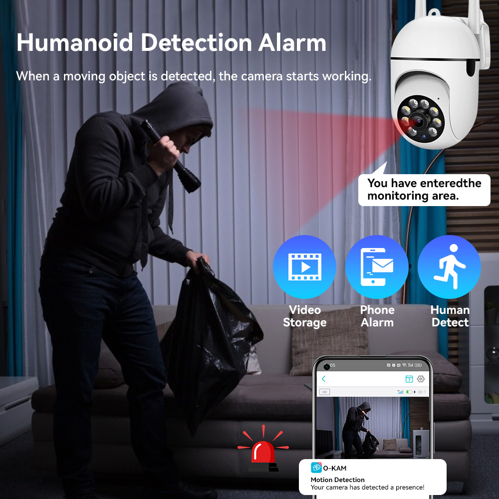 Kamera IP CCTV 8MP 2.4G WiFi z – Home Security Lights Outdoors recenzja i cena