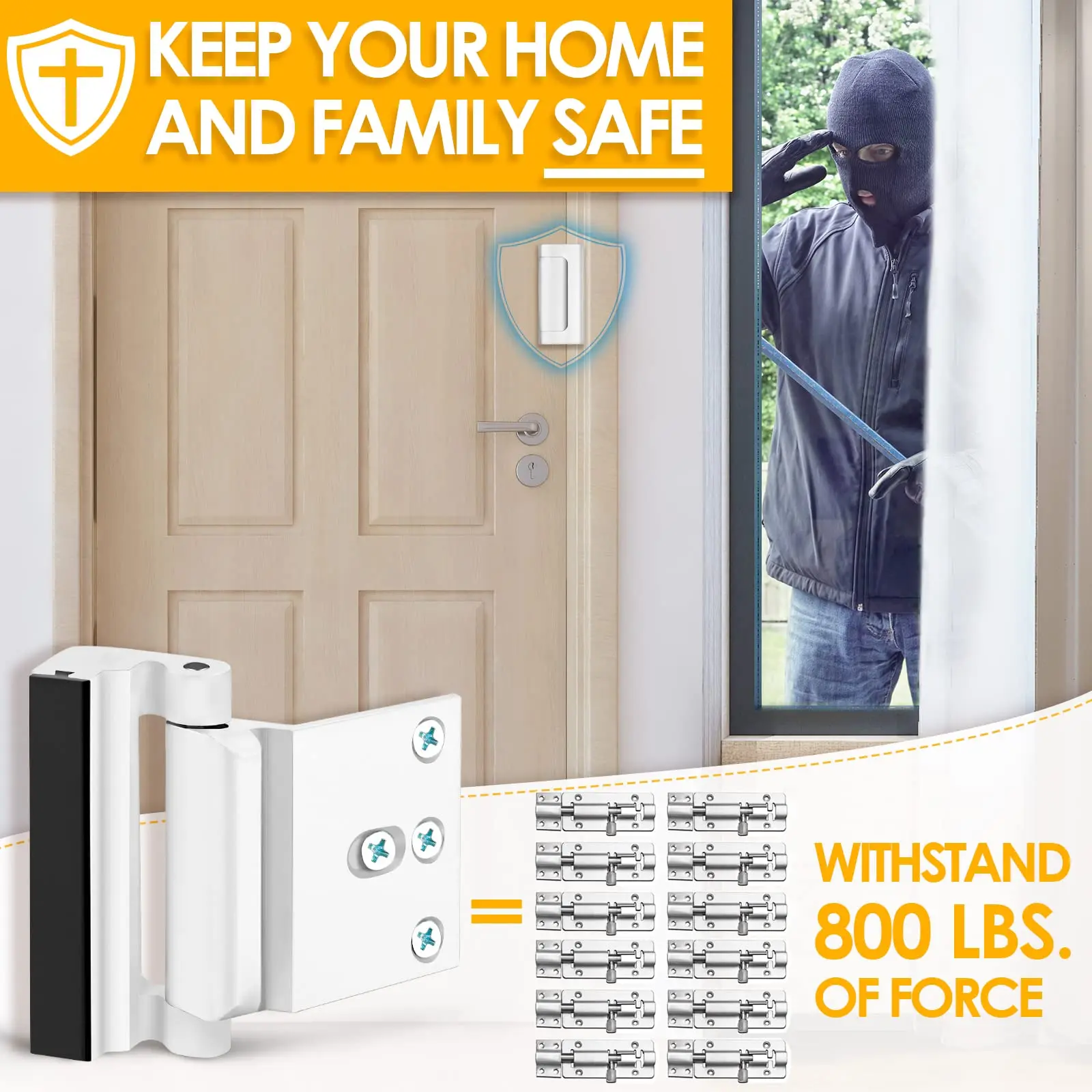 Nowy Zamek do Drzwi Bezpieczeń – Home Security Door Reinforcement Lock recenzja i cena